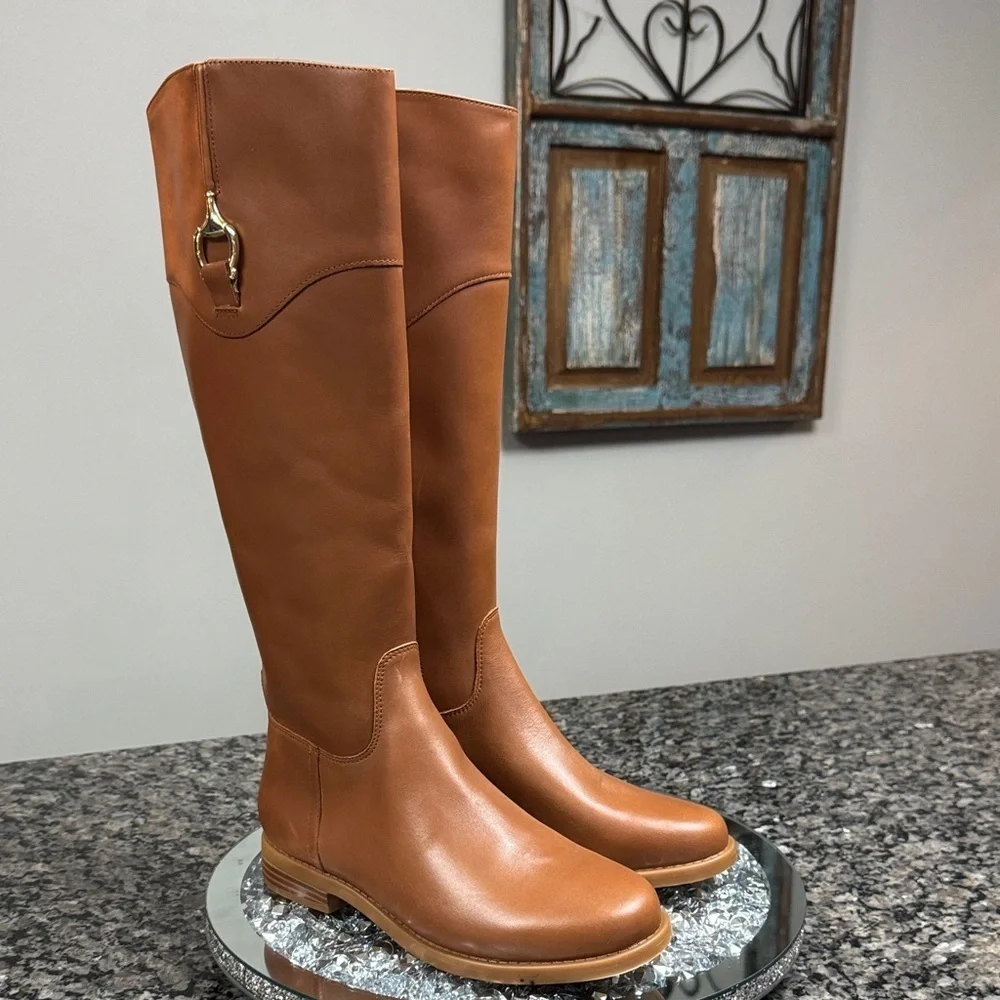 Giani Bernini leather Tan Boots NWT 7